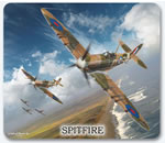 Supermarine Spitfire WW II Aviation Mouse Pad